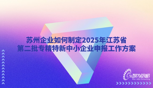 1751338508110995.jpg 蘇州企業(yè)如何制定2025年江蘇省*二批專精特新中小企業(yè)申報工作方案.jpg