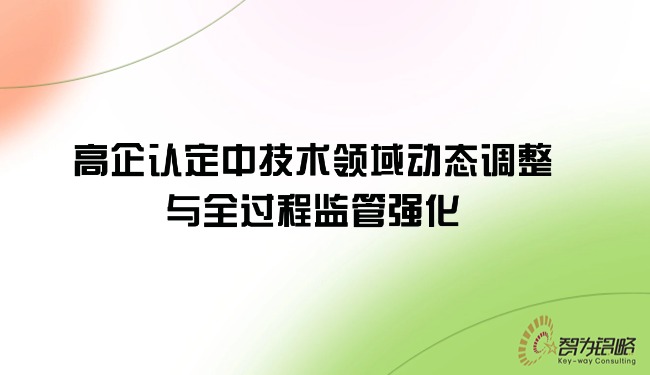 高企認(rèn)定中技術(shù)領(lǐng)域動(dòng)態(tài)調(diào)整與全過(guò)程監(jiān)管強(qiáng)化.jpg